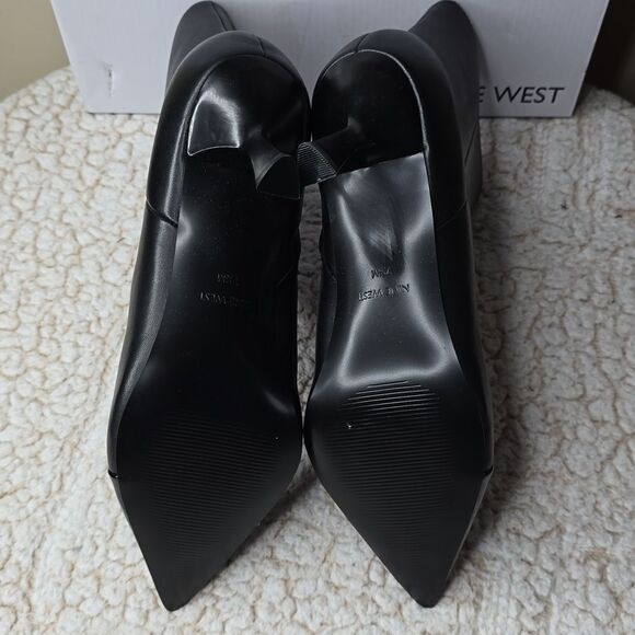 NIB Nine West Birgy Pointy Cap Toe Dress Booties Size 7.5 - Picture 6 of 8